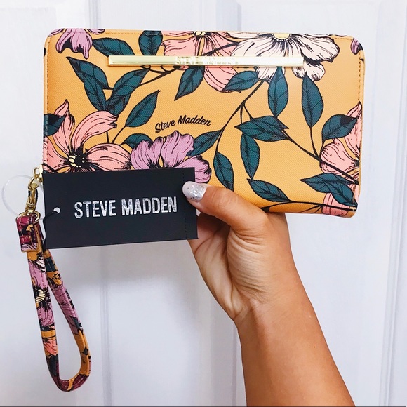 steve madden floral wallet